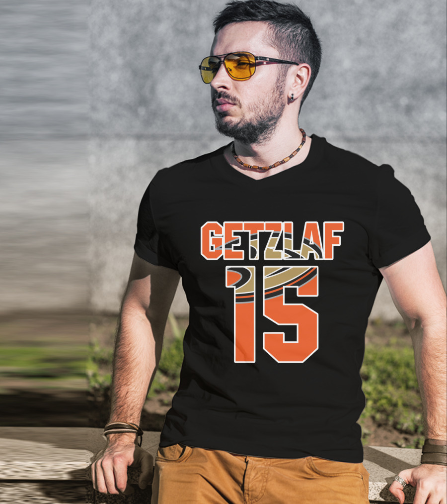 Anaheim Ducks Ryan Getzlaf Number 15 NHL T-Shirt