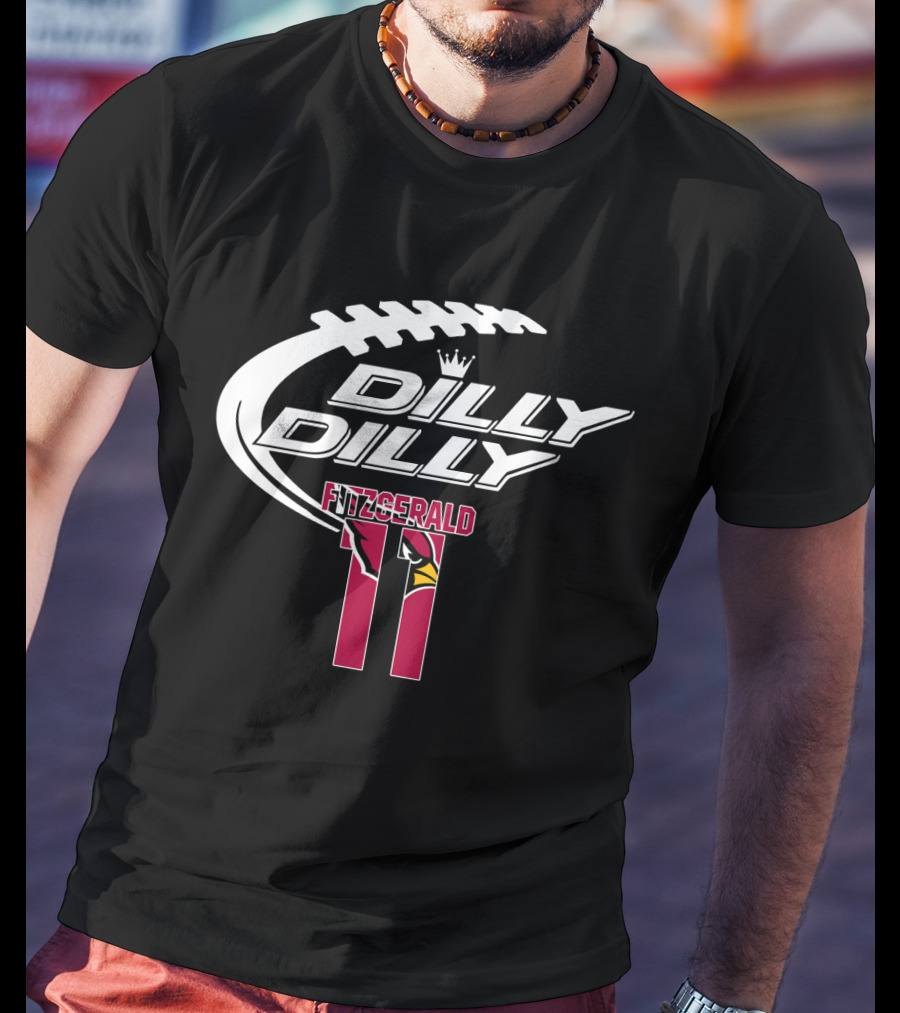 Arizona Cardinals Fitzgerald 11 Dilly Dilly Football T-Shirt