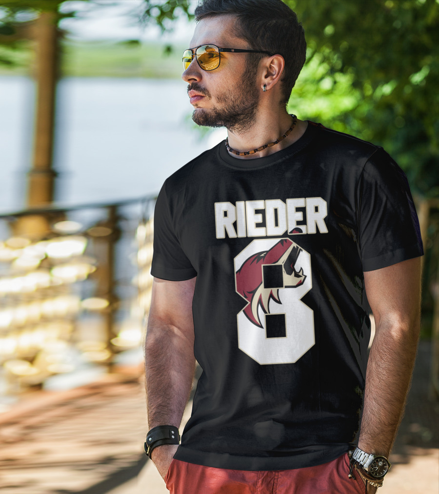 Arizona Coyotes Tobias Rieder Number 8 NHL Team T-Shirt