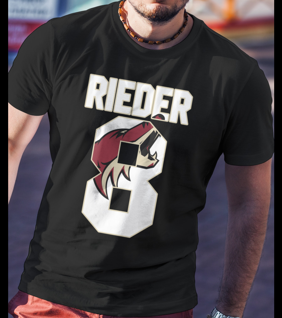 Arizona Coyotes Tobias Rieder Number 8 NHL Team T-Shirt
