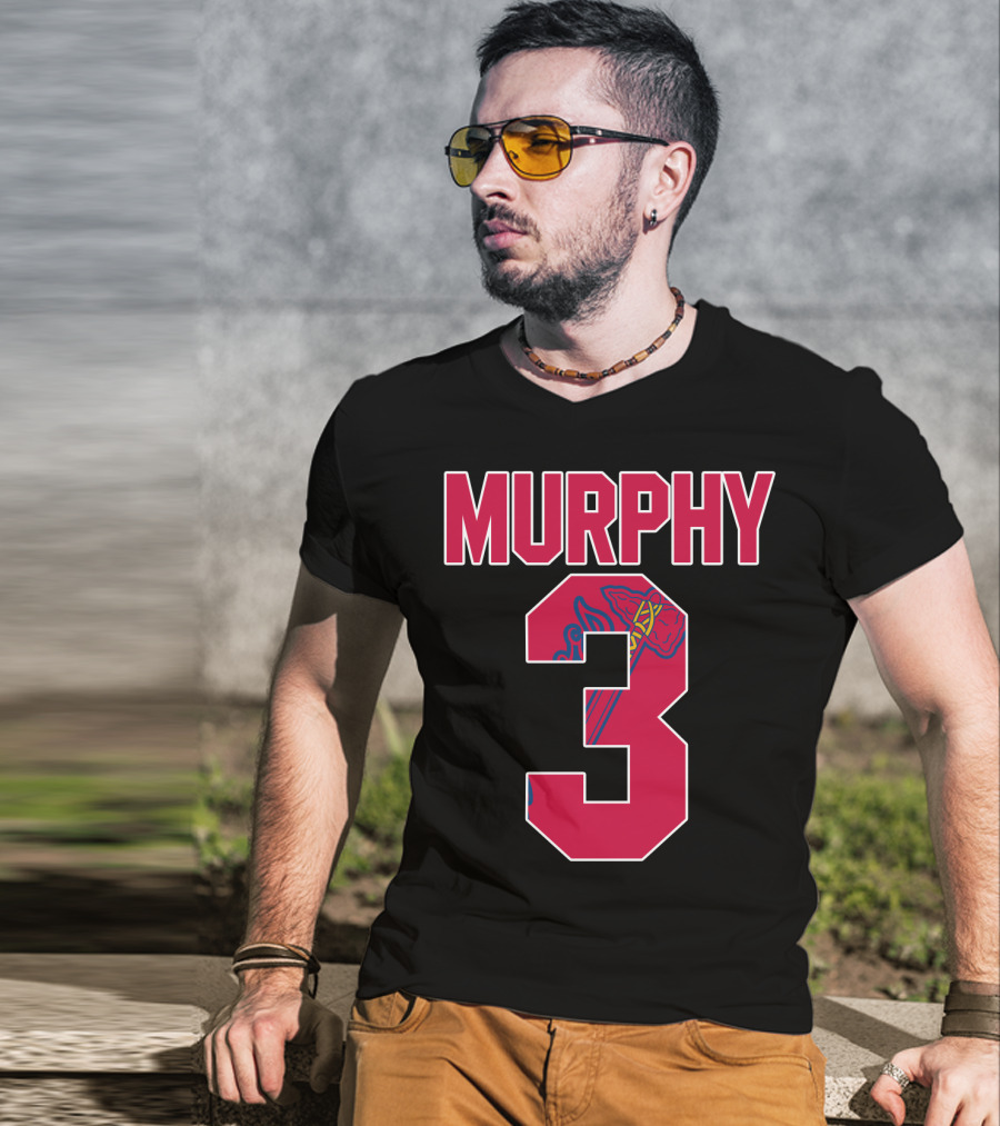 Atlanta Braves Dale Murphy Number 3 Jersey With Iconic Tomahawk T-Shirt