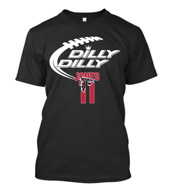 Atlanta Falcons Jones 11 Dilly Dilly Football T-Shirt