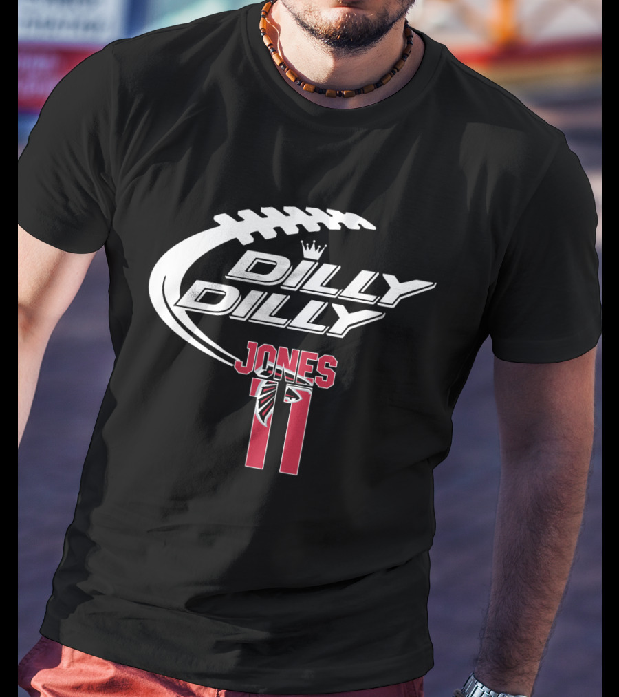 Atlanta Falcons Jones 11 Dilly Dilly Football T-Shirt