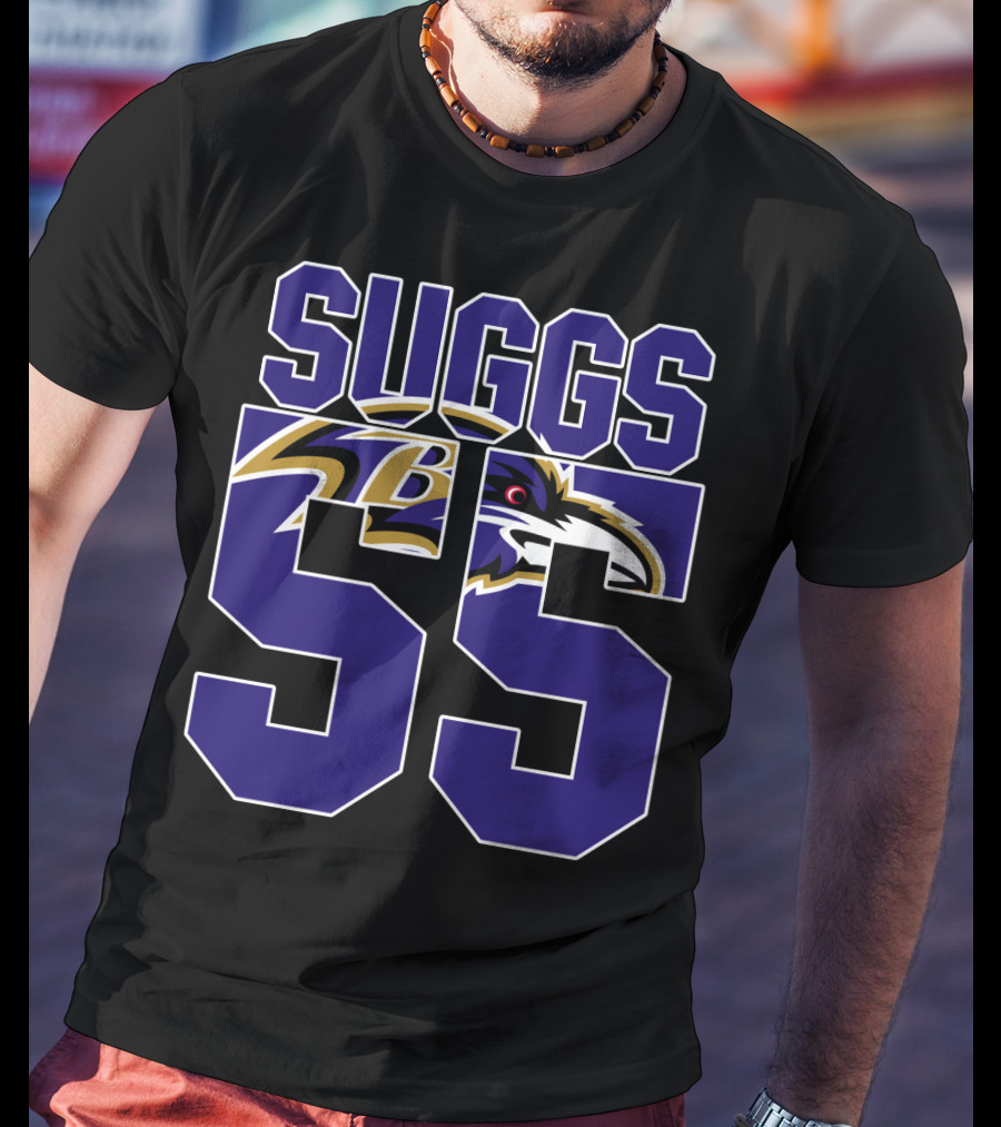 Baltimore Ravens Suggs 55 Jersey T-Shirt