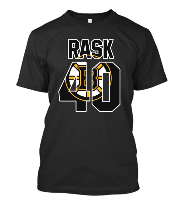 Rask 40 Boston Bruins Logo NHL T-Shirt
