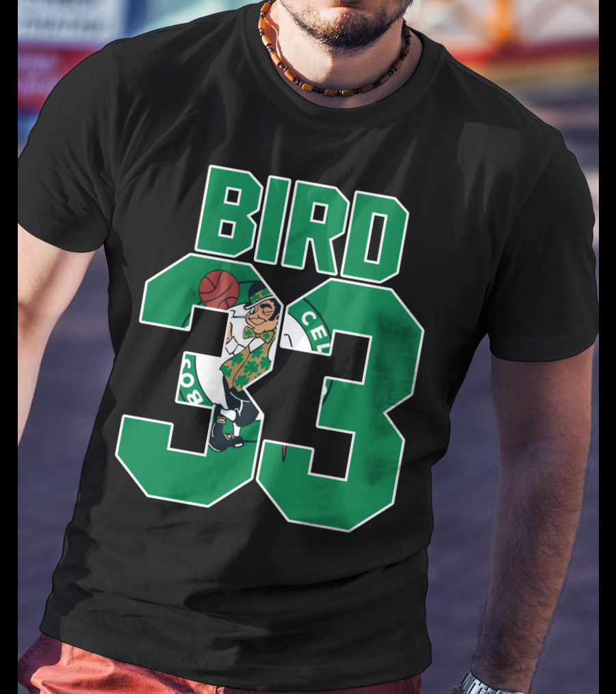 Boston Celtics Bird 33 Retro T-Shirt