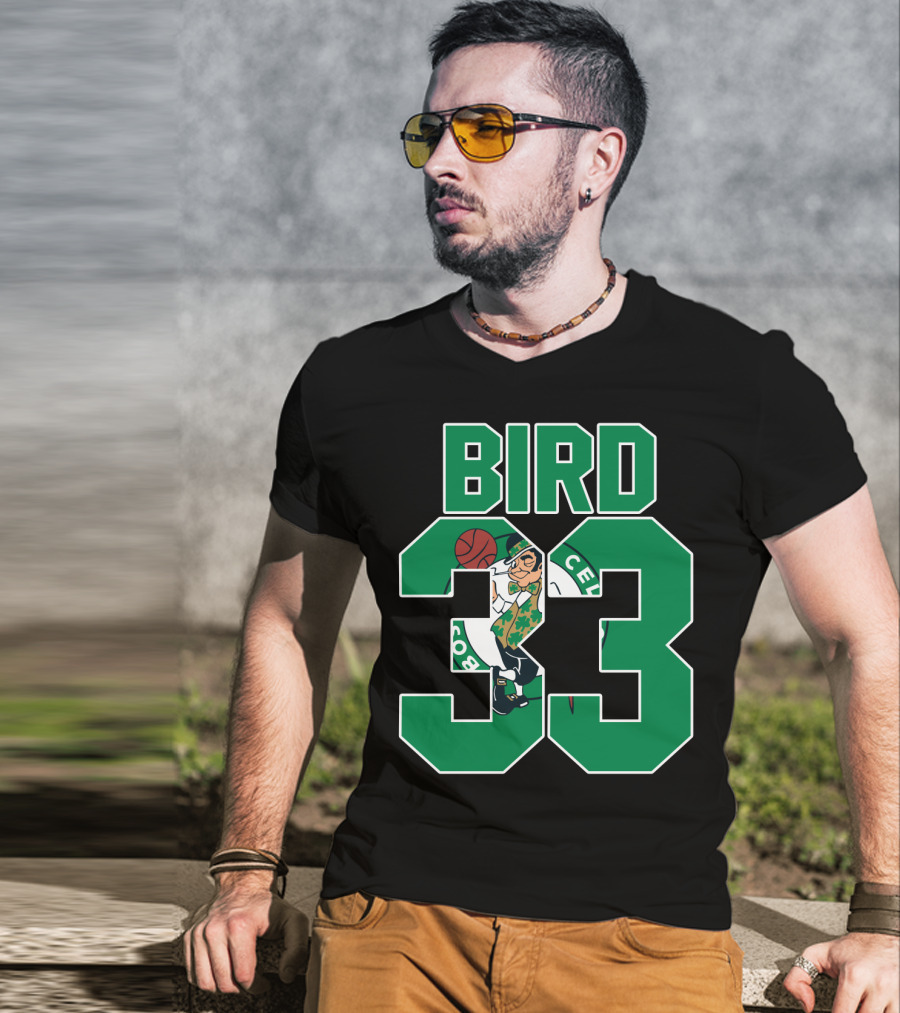 Boston Celtics Bird 33 Retro T-Shirt