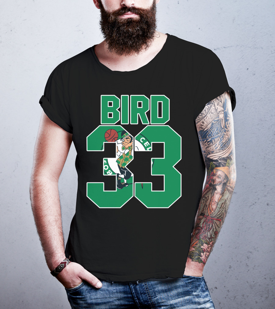 Boston Celtics Bird 33 Retro T-Shirt