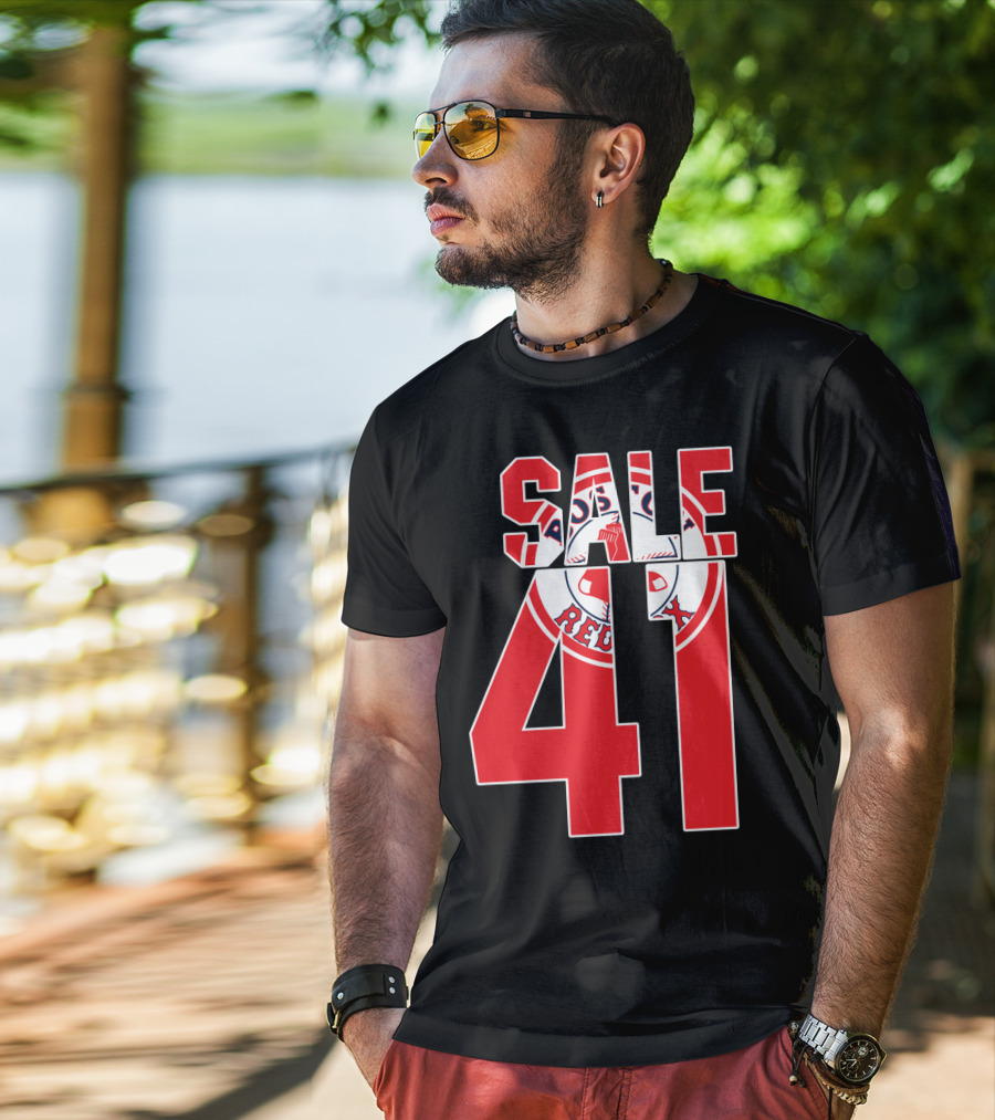 Boston Red Sox Chris Sale 41 Baseball T-Shirt