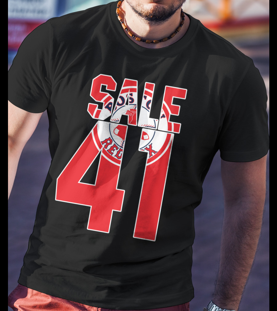 Boston Red Sox Chris Sale 41 Baseball T-Shirt