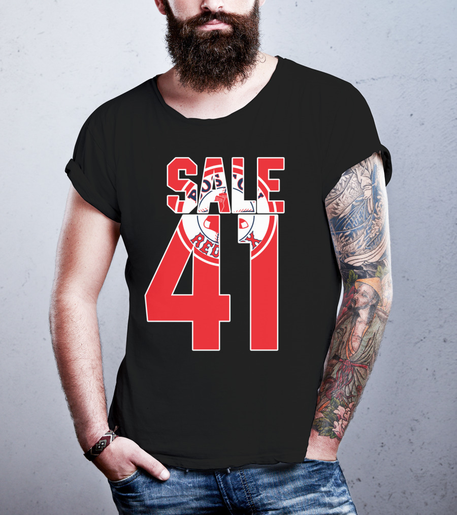 Boston Red Sox Chris Sale 41 Baseball T-Shirt