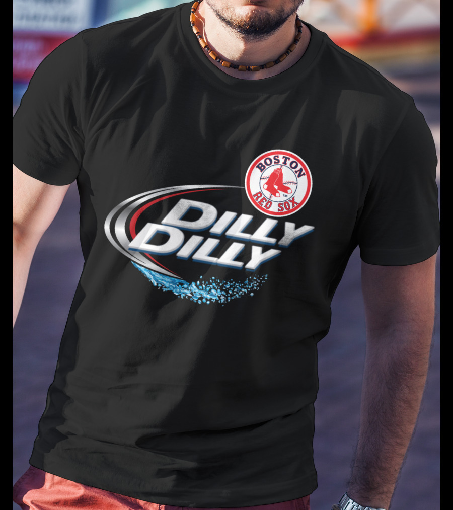 Boston Red Sox Dilly Dilly Slogan With Iconic Team T-Shirt