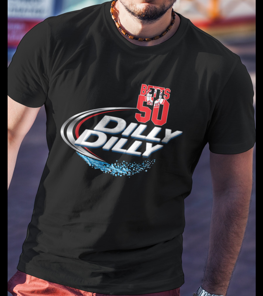 Boston Red Sox Betts 50 Dilly Dilly Majestic T-Shirt