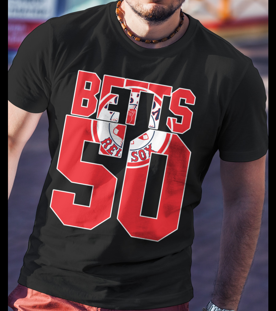 Betts 50 Boston Red Sox T-Shirt
