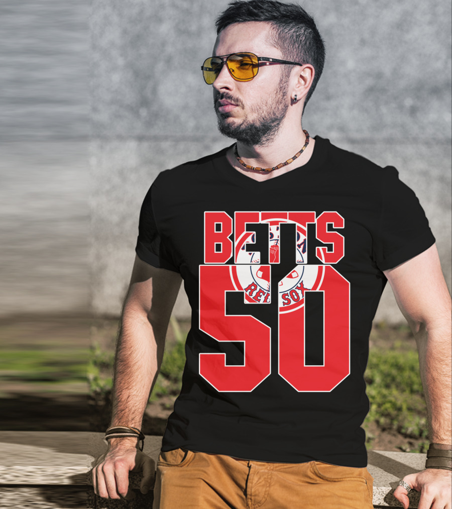 Betts 50 Boston Red Sox T-Shirt