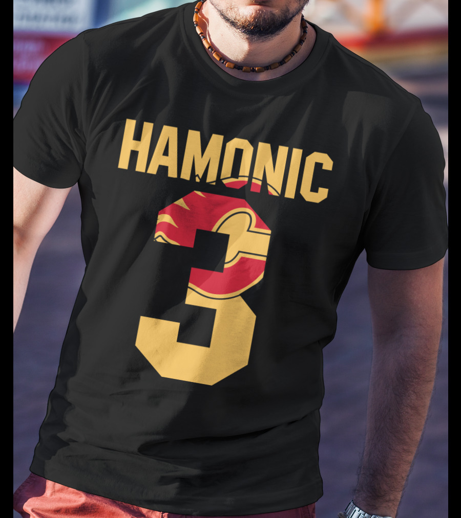 Calgary Flames Hamonic Number 3 NHL Fans Hockey T-Shirt