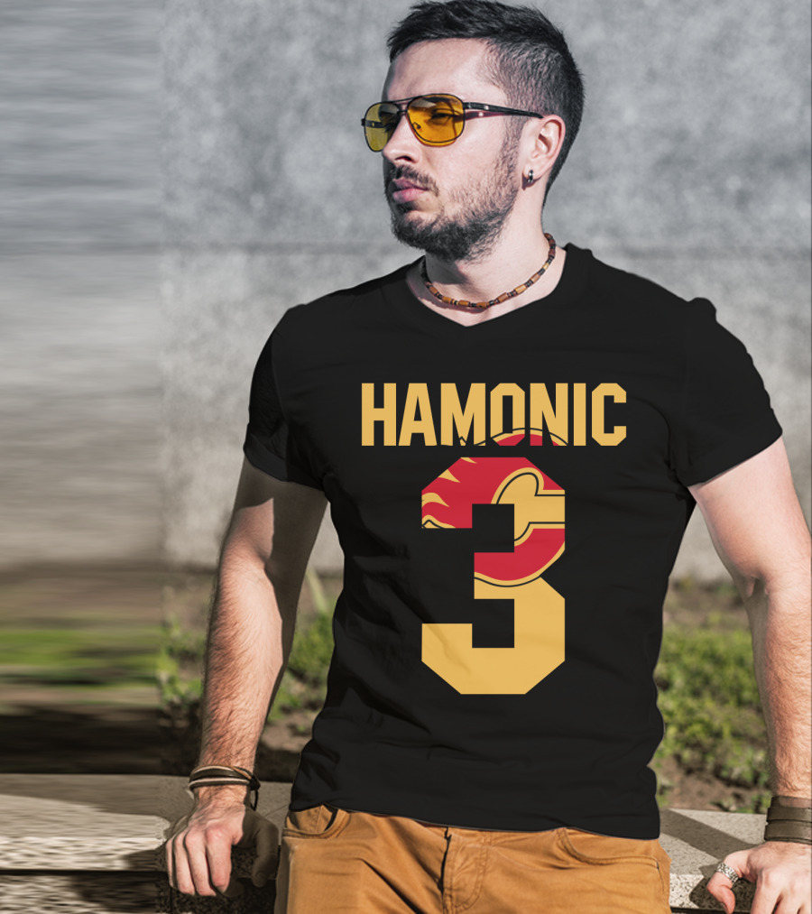 Calgary Flames Hamonic Number 3 NHL Fans Hockey T-Shirt
