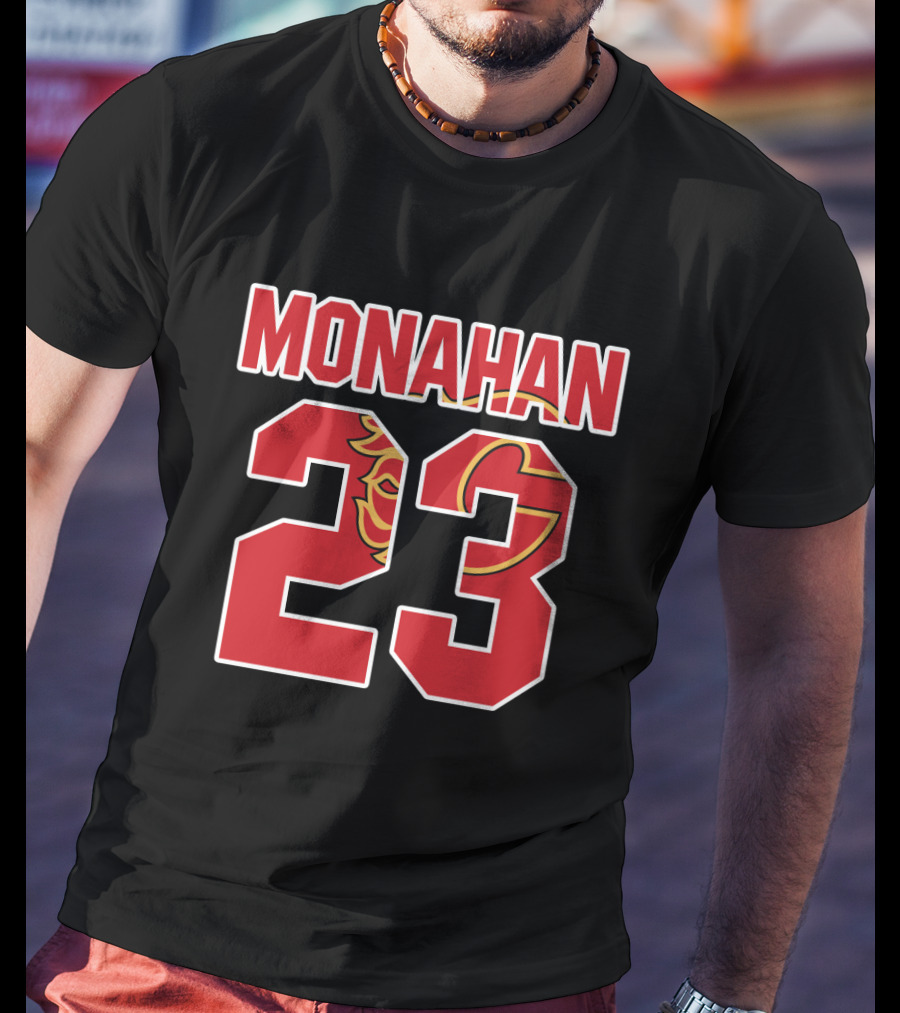 Calgary Flames Monahan 23 NHL Hockey Fan Gear T-Shirt
