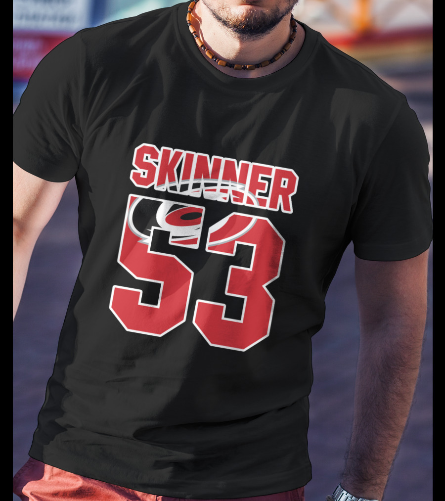 Carolina Hurricanes Jeff Skinner 53 NHL Hockey Fan T-Shirt