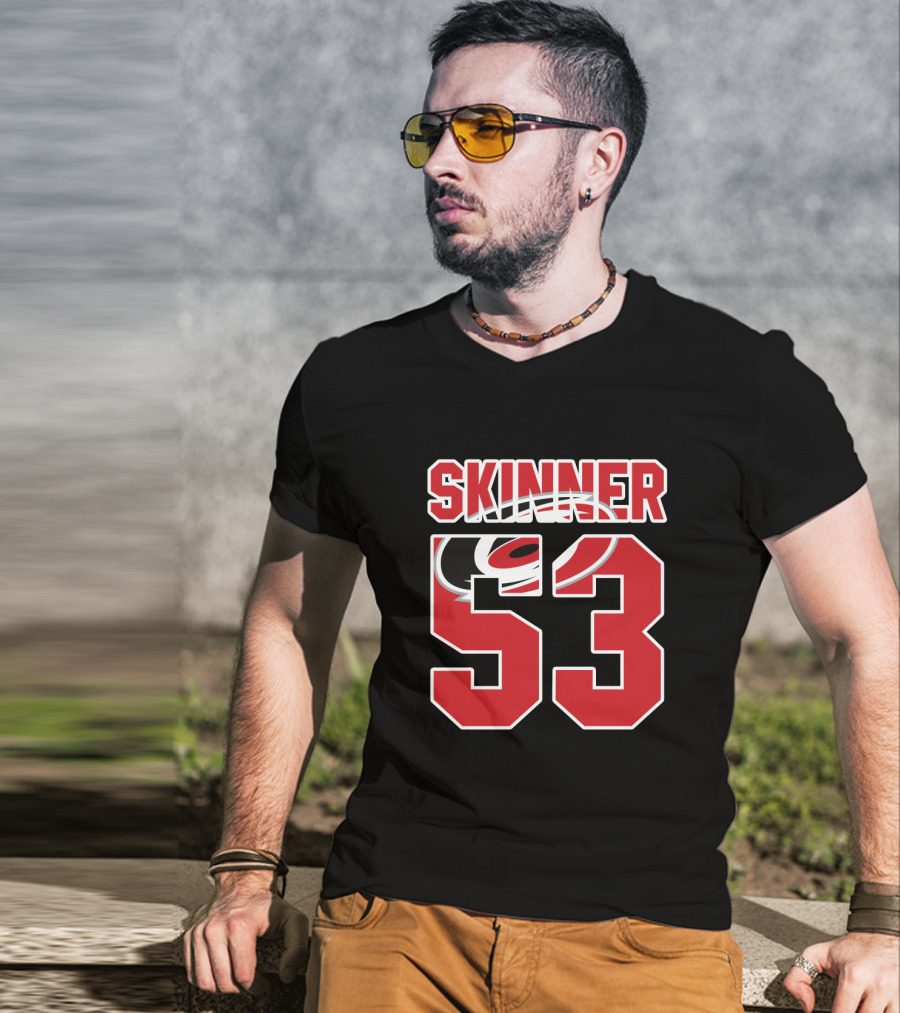 Carolina Hurricanes Jeff Skinner 53 NHL Hockey Fan T-Shirt
