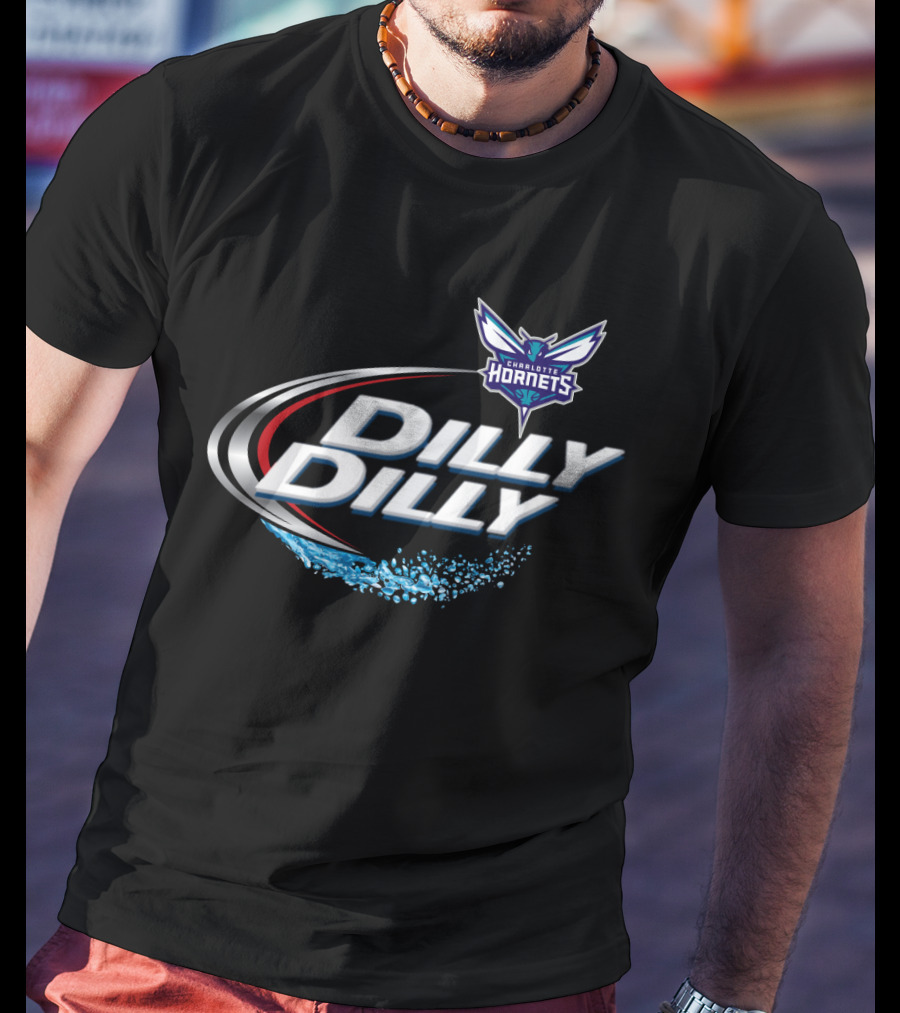 Charlotte Hornets Dilly Dilly Fan Logo Splash T-Shirt