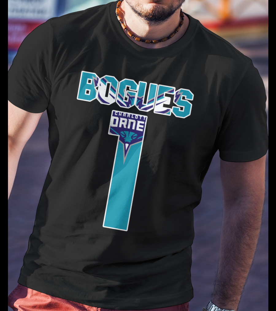 Bogues Number One Charlotte Hornets T-Shirt