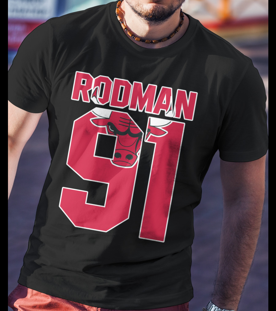 Rodman 91 Chicago Bulls T-Shirt