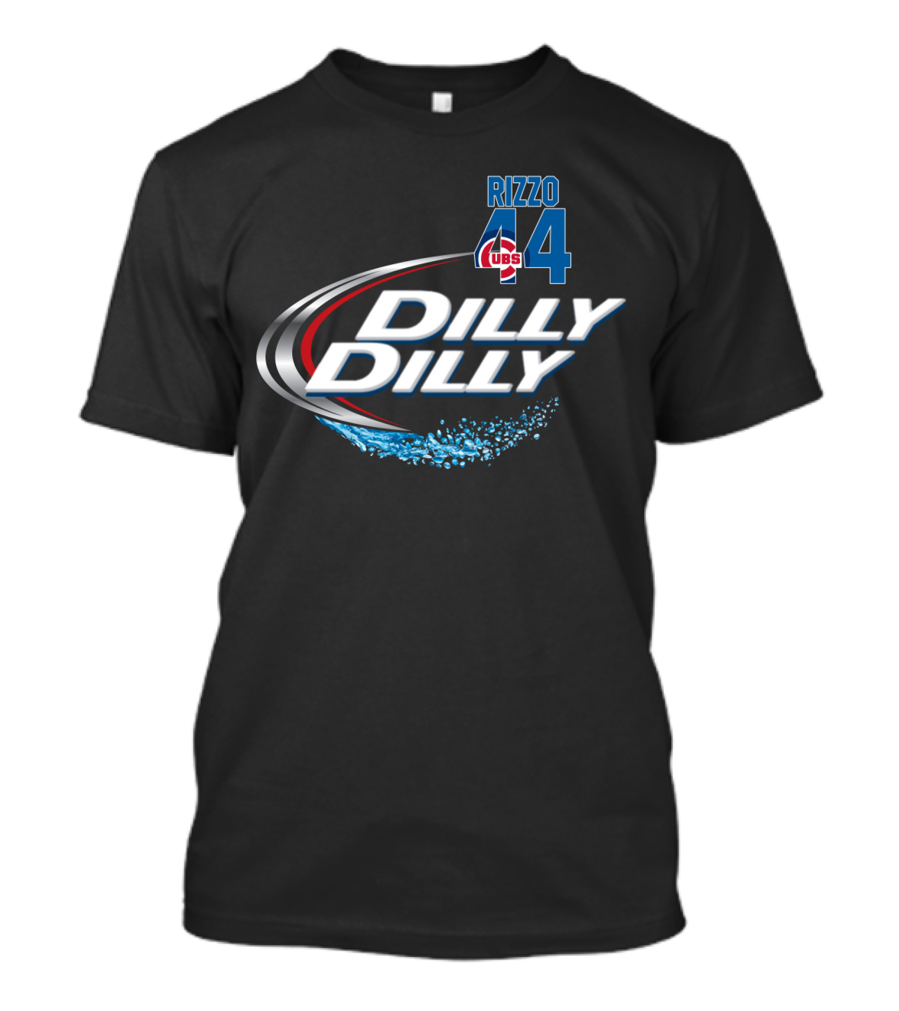 Chicago Cubs Rizzo 44 Dilly Dilly Majestic T-Shirt