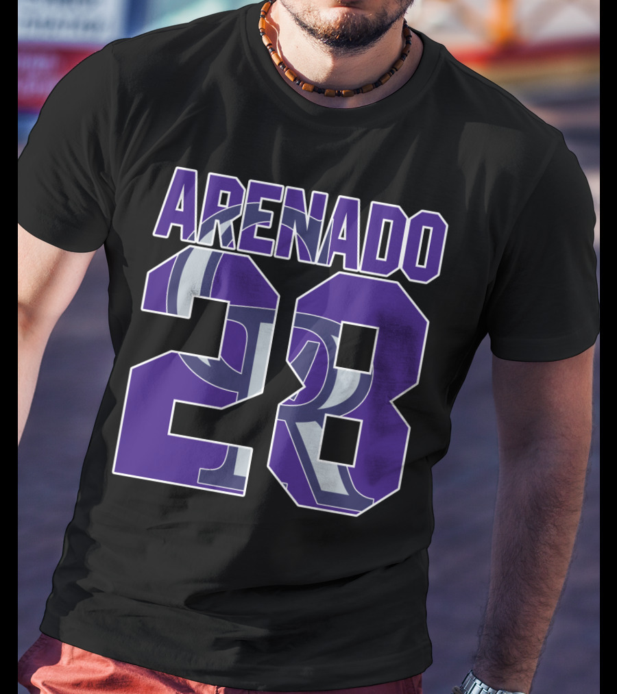 Arenado 28 Colorado Rockies Iconic Baseball Jersey Number T-Shirt