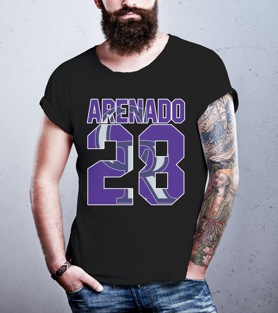 Arenado 28 Colorado Rockies Iconic Baseball Jersey Number T-Shirt