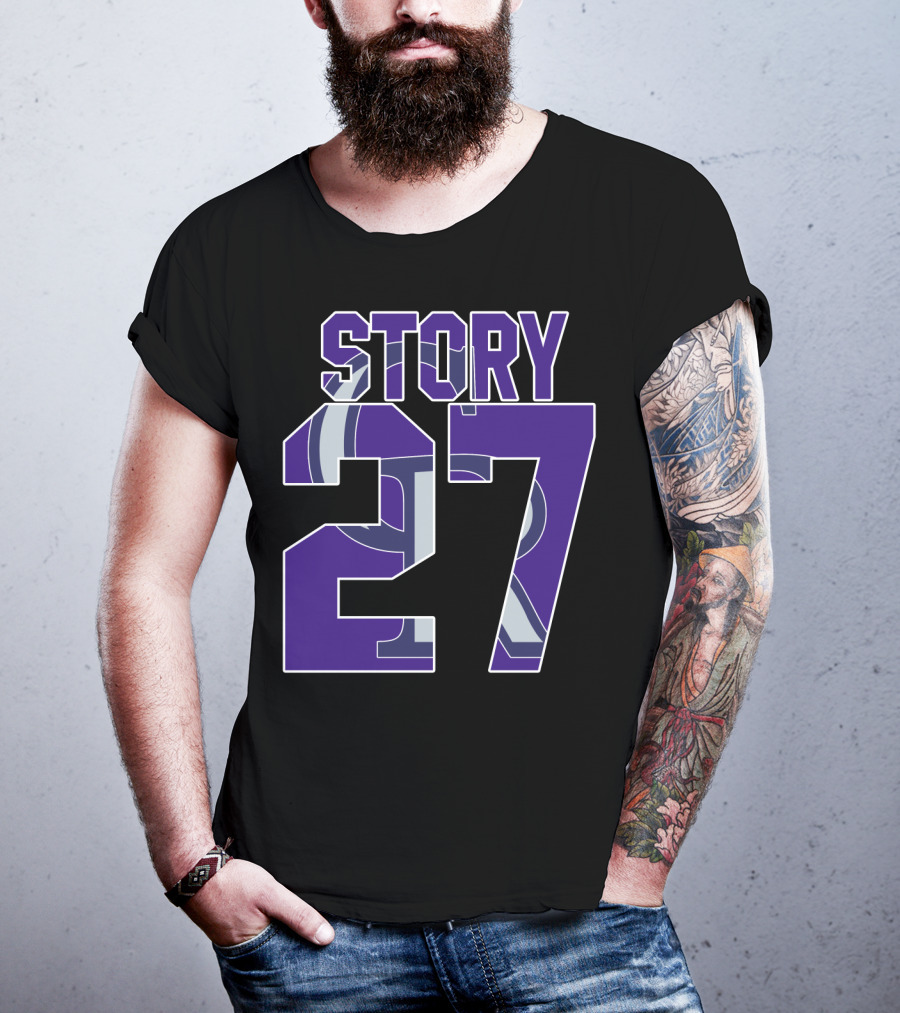 Colorado Rockies Story 27 Player Number T-Shirt