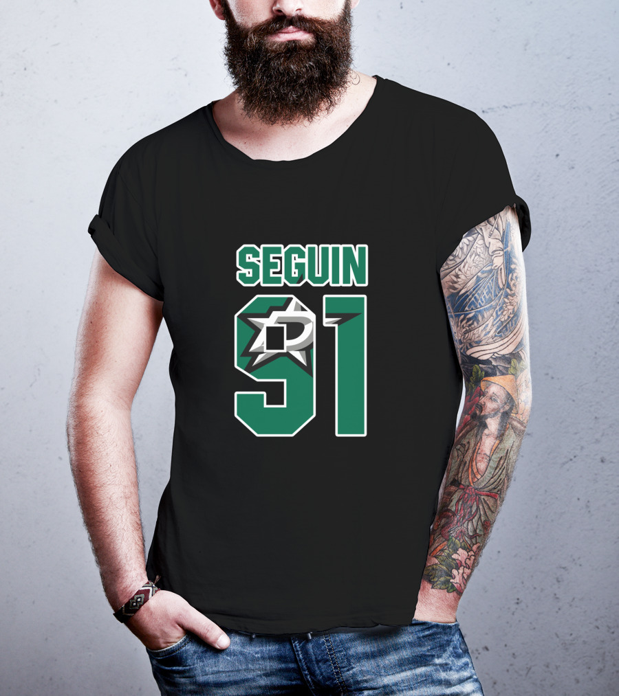 Dallas Stars Tyler Seguin Number 91 NHL Jersey T-Shirt