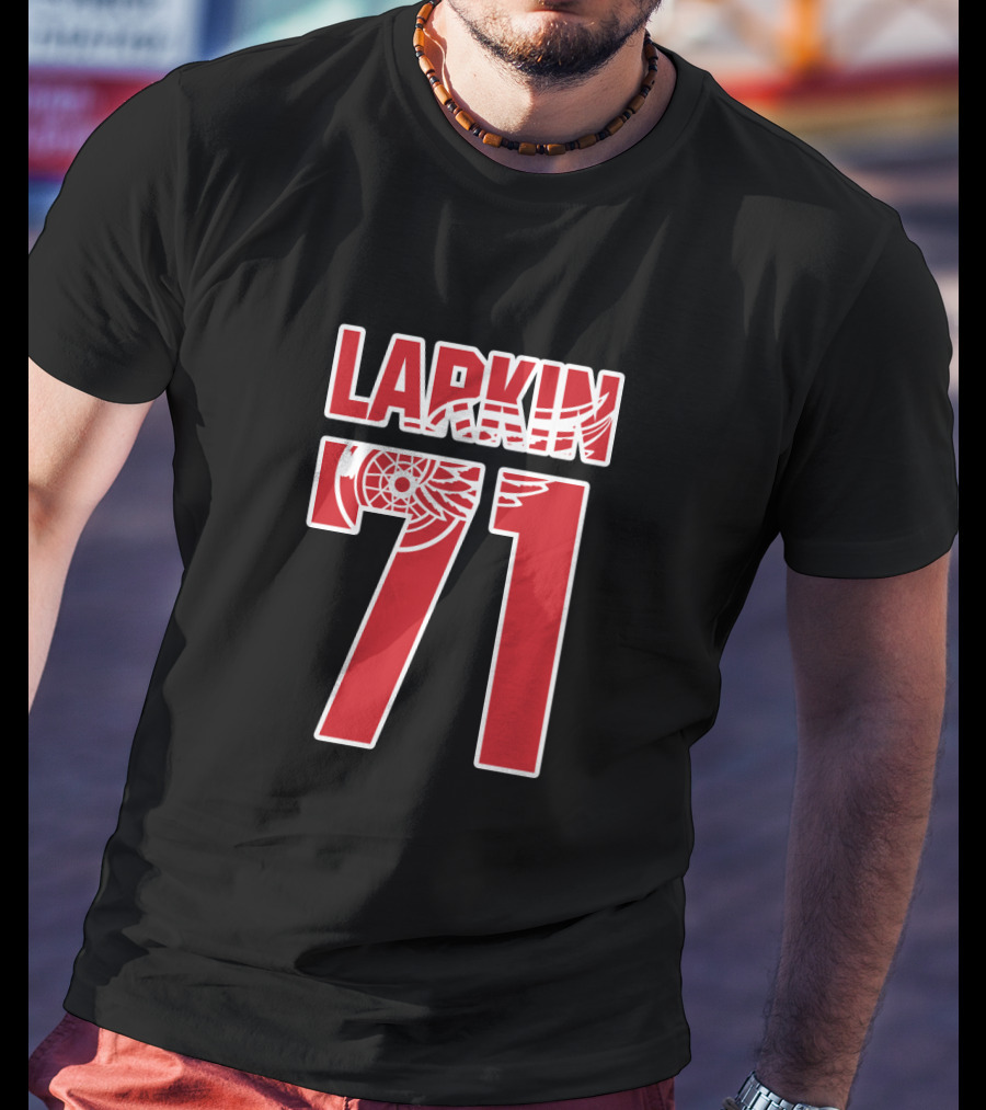 Detroit Red Wings Dylan Larkin 71 NHL T-Shirt