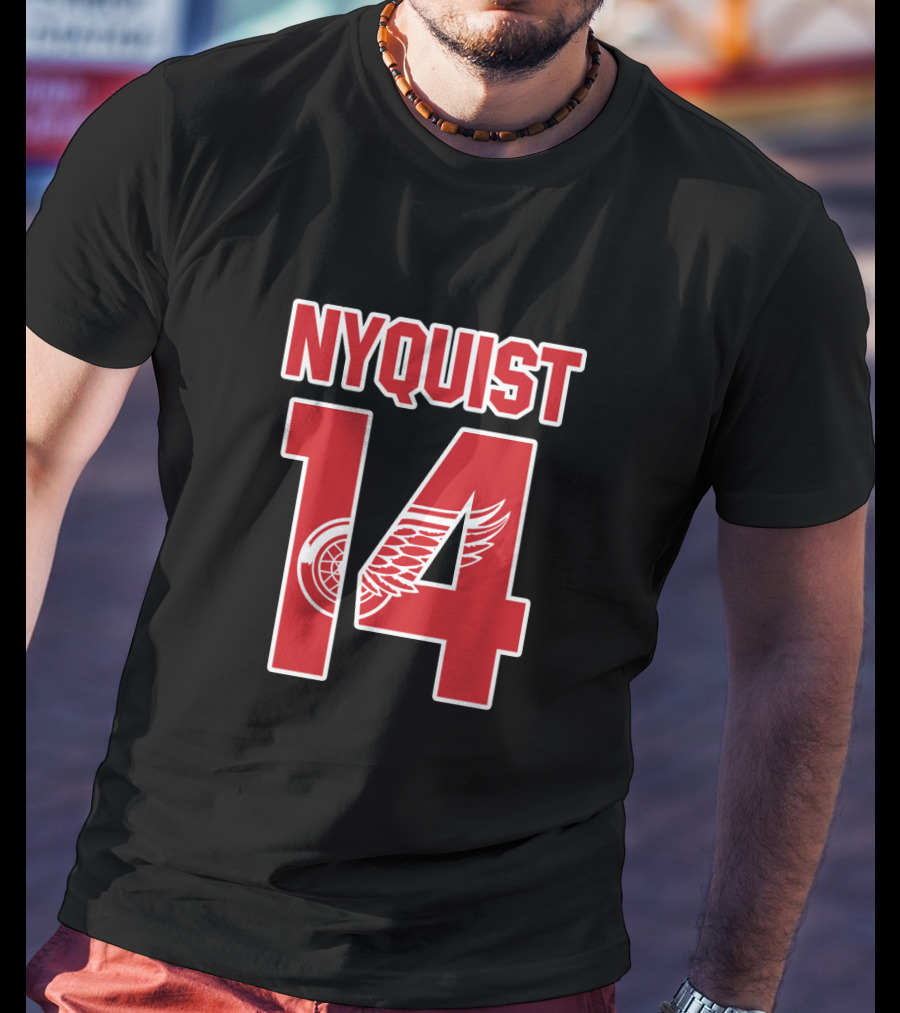Nyquist 14 Detroit Red Wings NHL Hockey T-Shirt