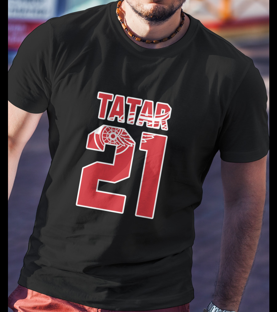 Detroit Red Wings Tomas Tatar 21 NHL Hockey Number T-Shirt