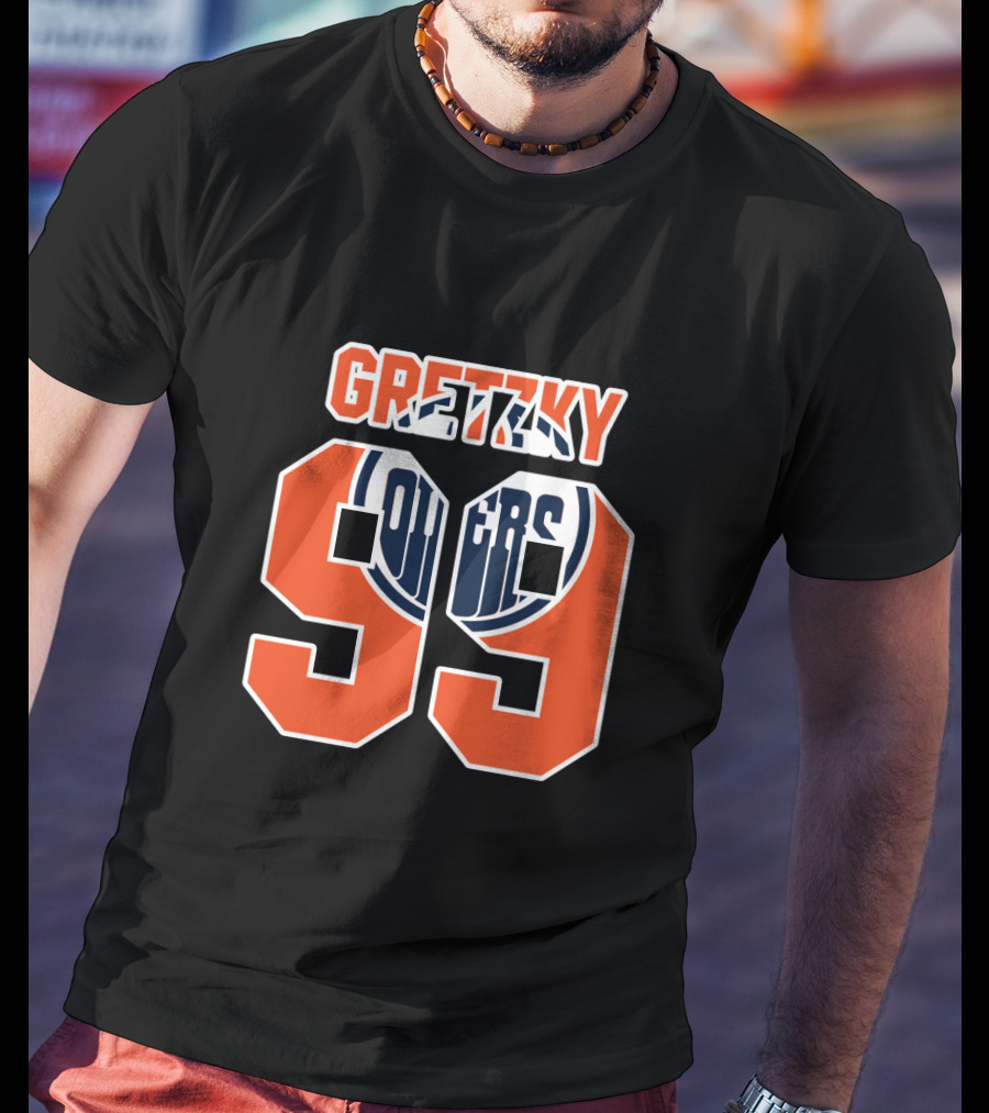 Gretzky 99 Edmonton Oilers NHL Hockey Legend T-Shirt