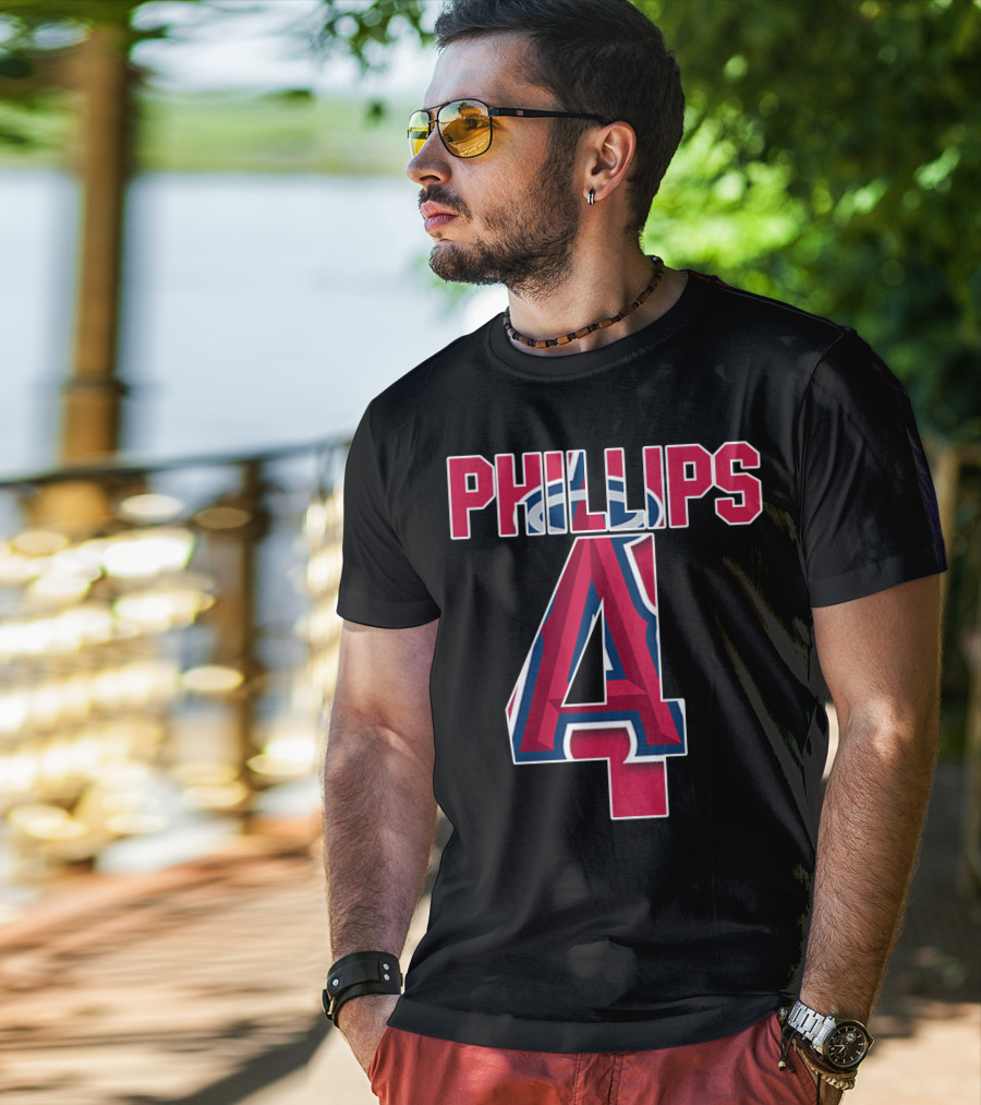 Phillips 4 Los Angeles Angels Baseball Team T-Shirt