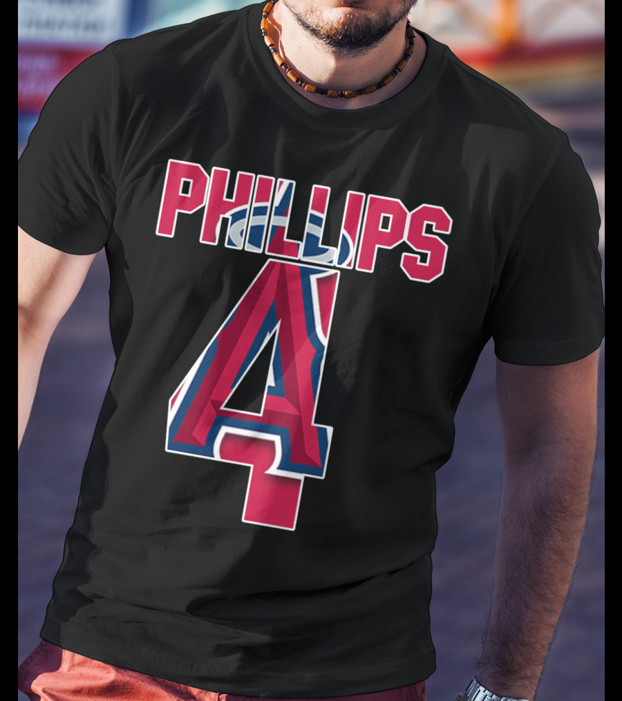 Phillips 4 Los Angeles Angels Baseball Team T-Shirt