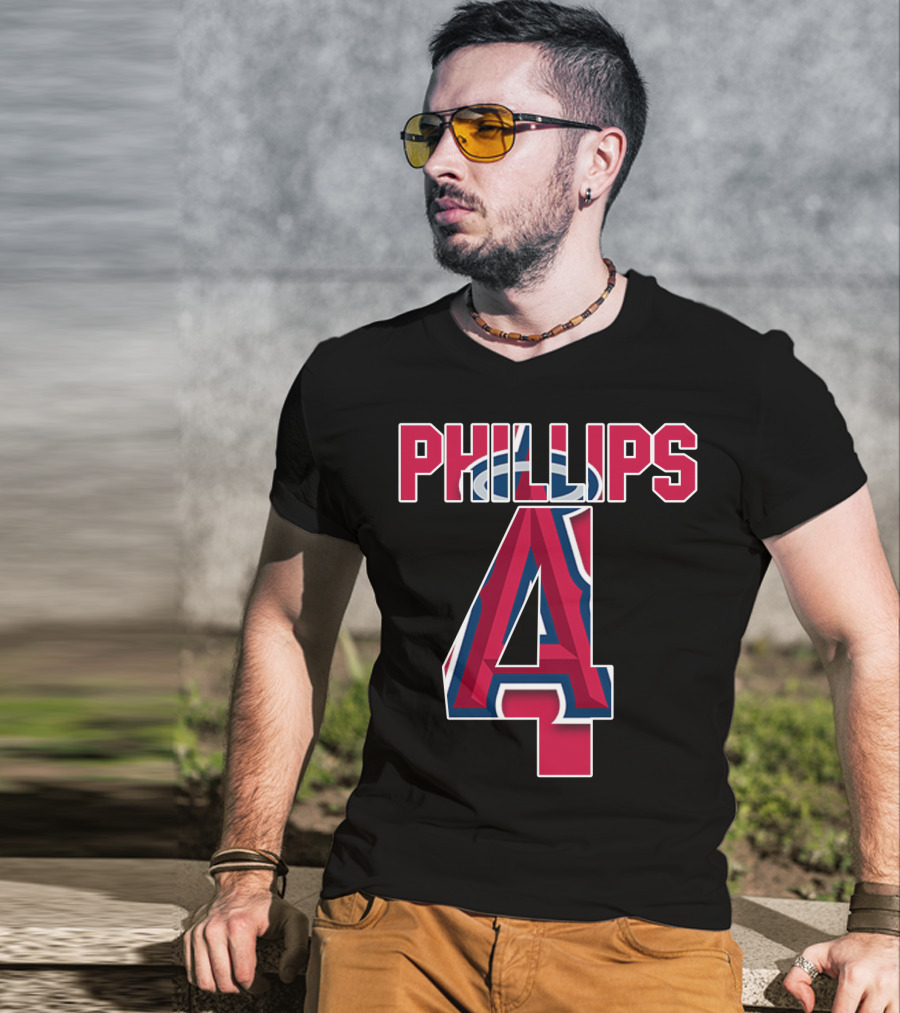 Phillips 4 Los Angeles Angels Baseball Team T-Shirt
