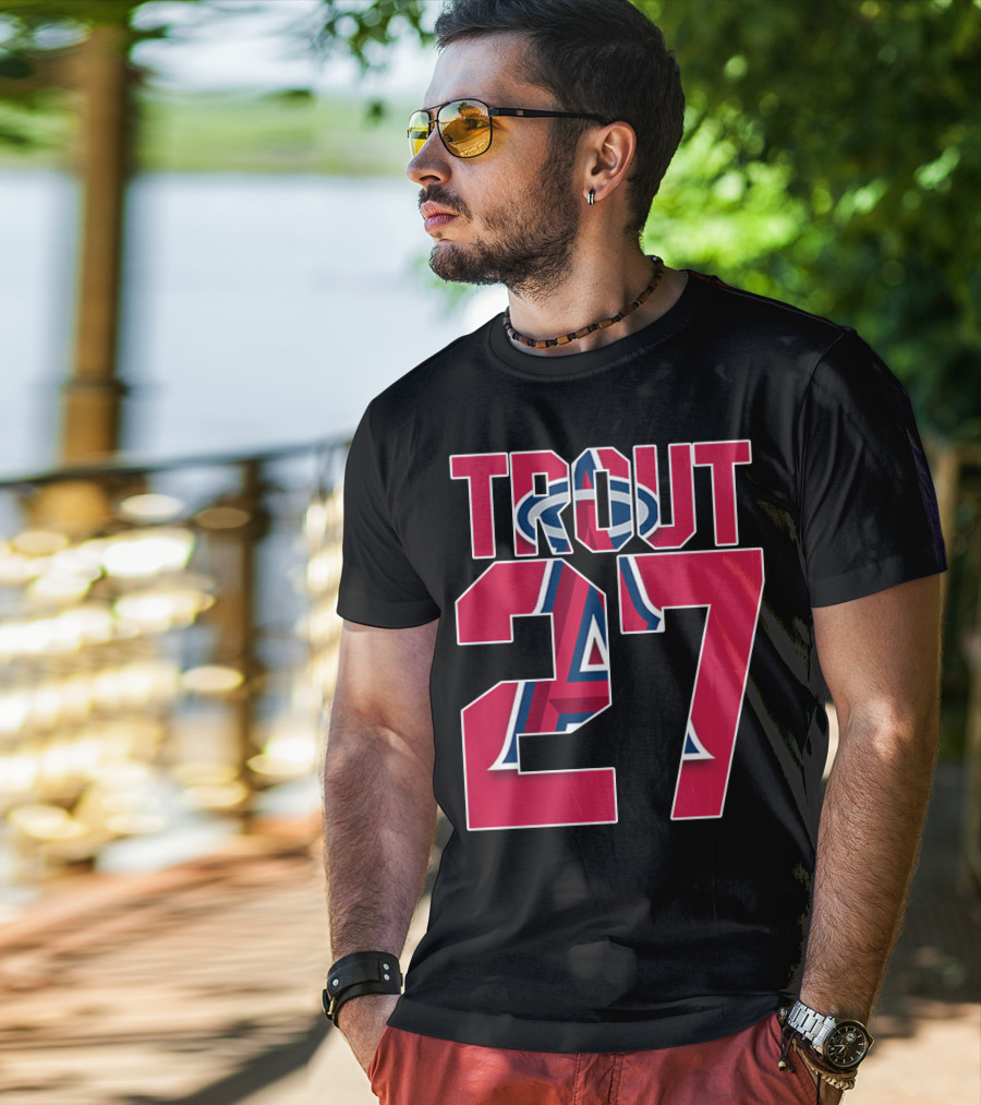 Trout 27 Los Angeles Angels T-Shirt