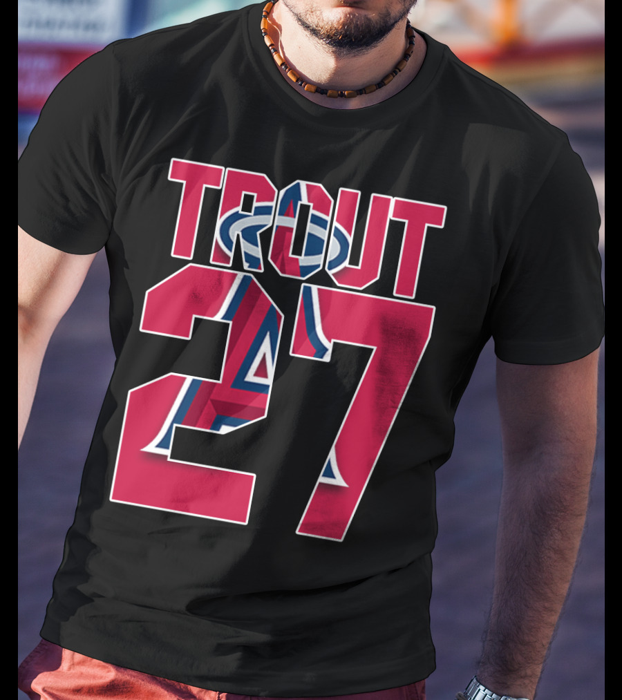 Trout 27 Los Angeles Angels T-Shirt