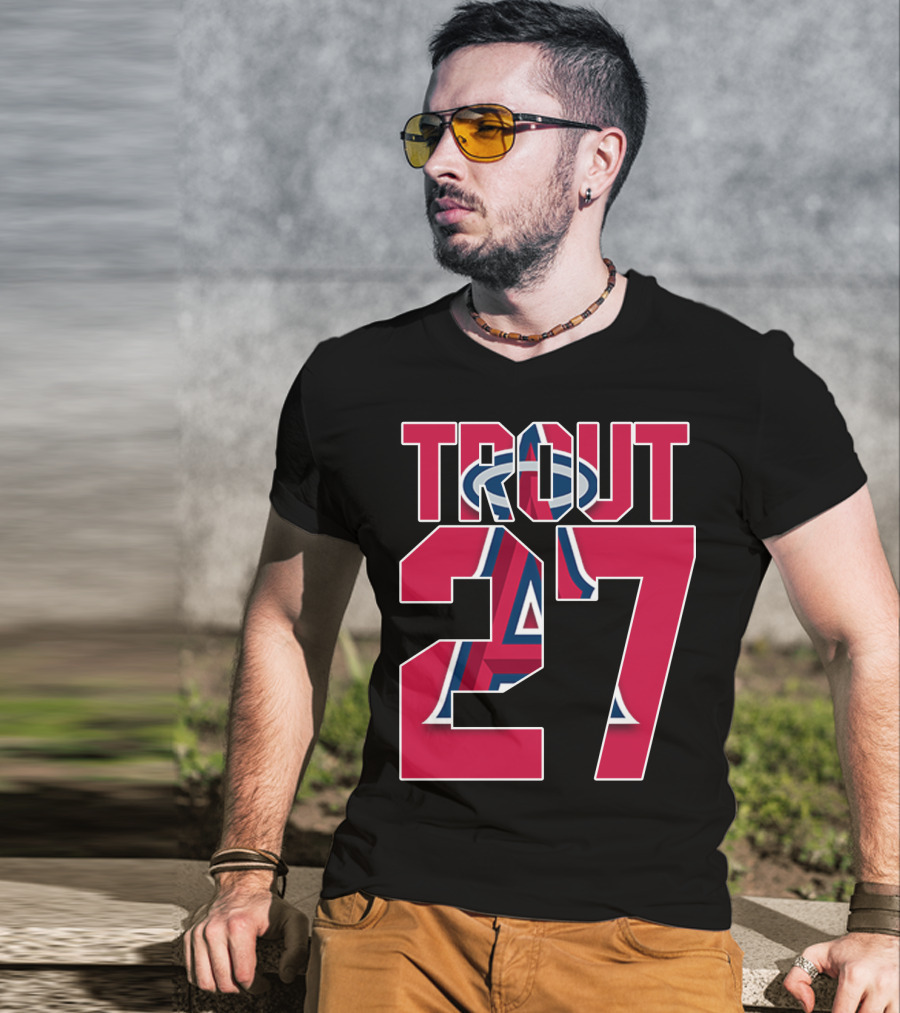 Trout 27 Los Angeles Angels T-Shirt