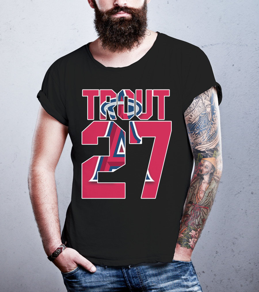 Trout 27 Los Angeles Angels T-Shirt