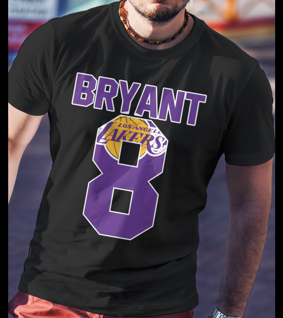 Bryant 8 Los Angeles Lakers Basketball T-Shirt