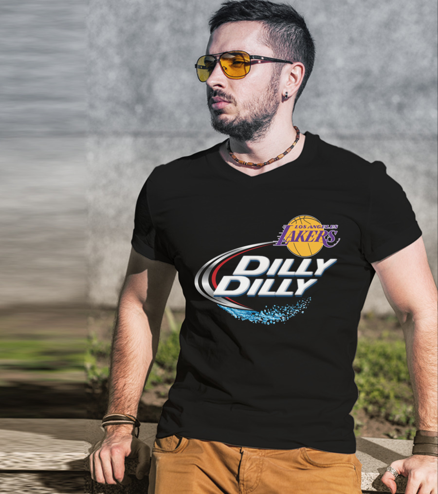 Los Angeles Lakers Dilly Dilly Fan Celebration Basketball T-Shirt
