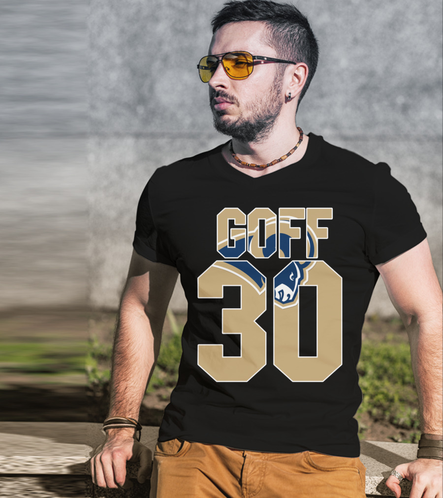 Goff 30 Los Angeles Rams Jersey With Team T-Shirt