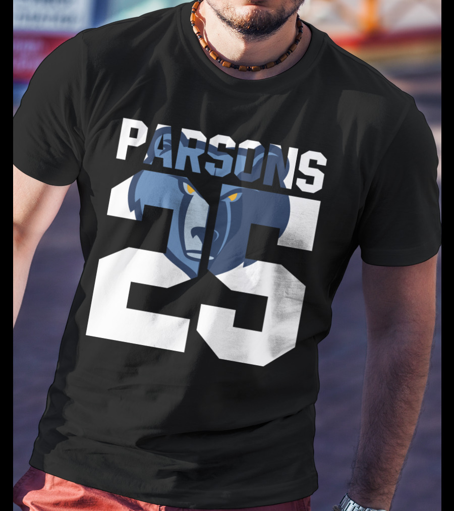 Parsons 25 Memphis Grizzlies Bear T-Shirt