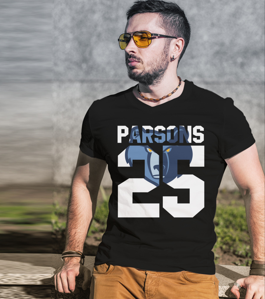 Parsons 25 Memphis Grizzlies Bear T-Shirt