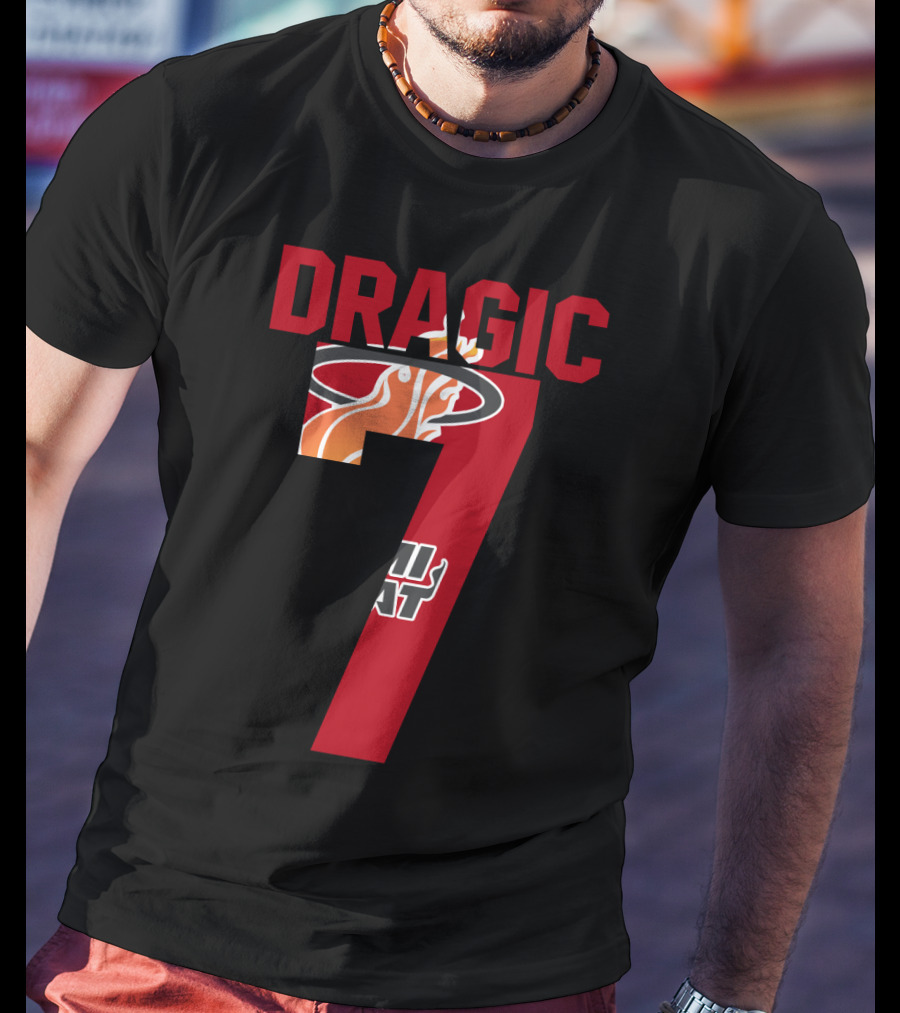 Goran Dragic Number 7 Miami Heat T-Shirt