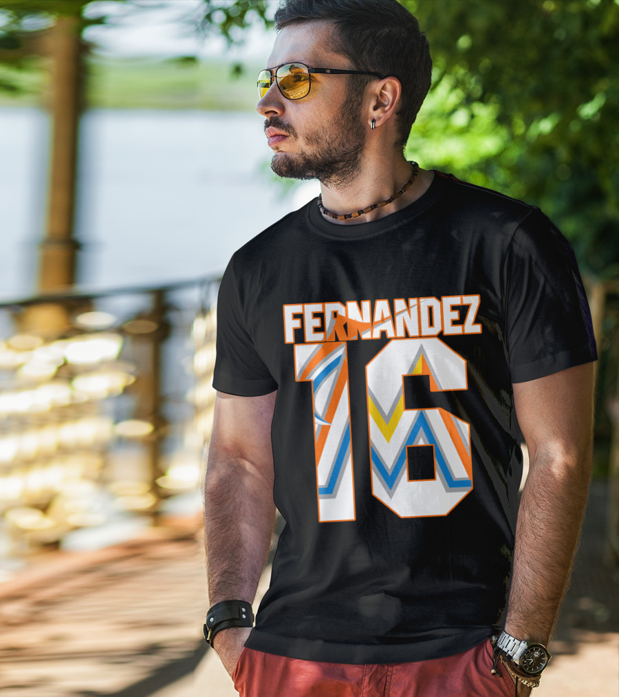 Fernandez 16 Miami Marlins T-Shirt